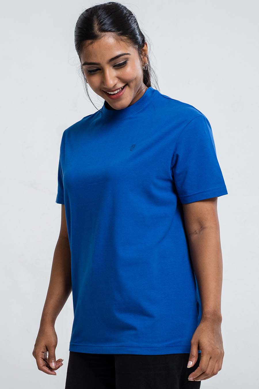 Ladies Plain 8 colors crew neck essential t-shirt