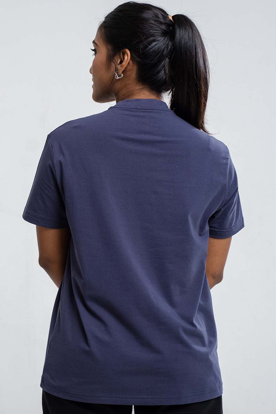 Ladies Plain 8 colors crew neck essential t-shirt