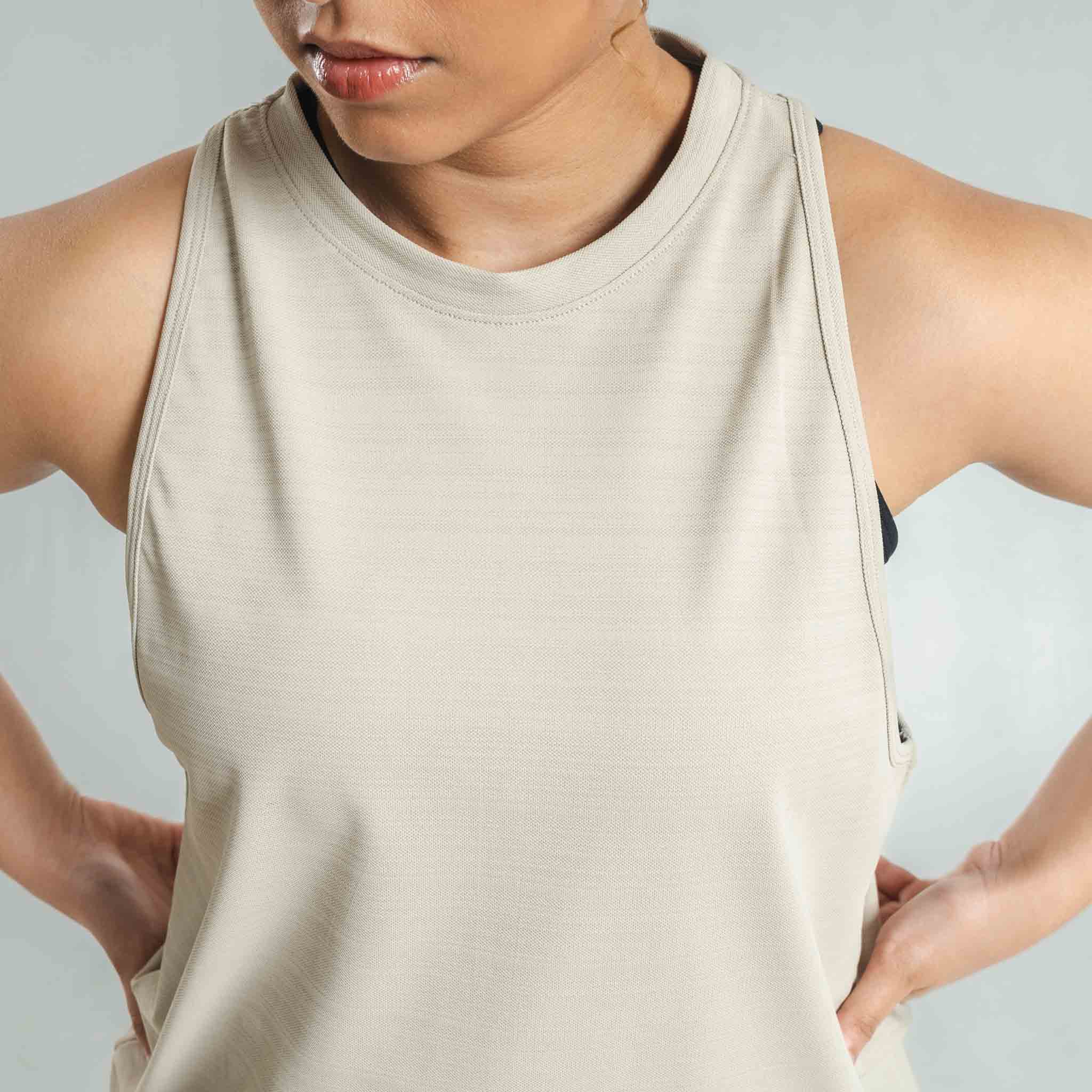 Tank Top with Back Seam Stitch