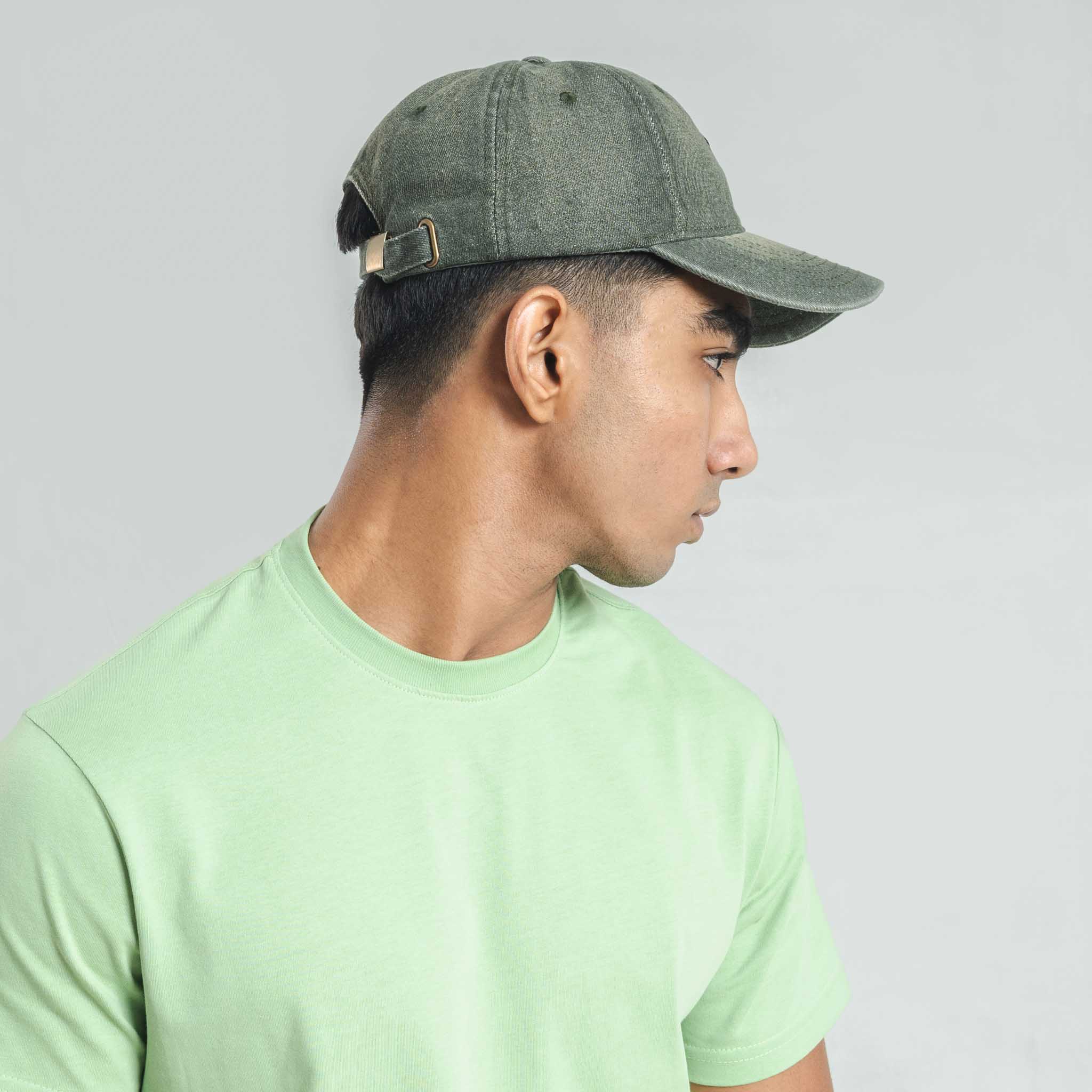 Plain Pear Green crew neck essential t-shirt