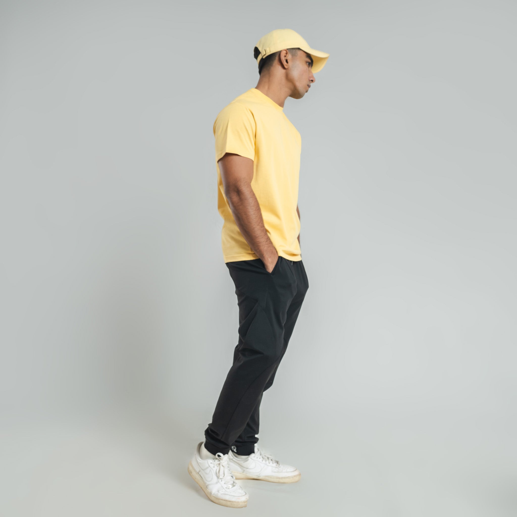 Plain Mustard Yellow crew neck essential t-shirt