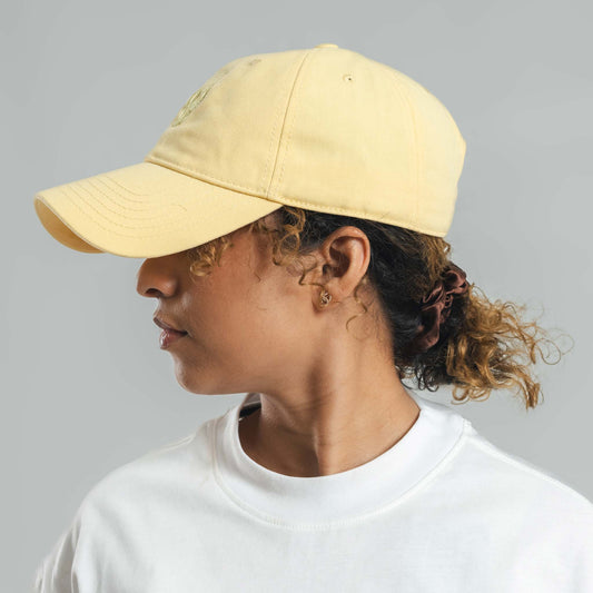 Yellow Unisex Baseball cap with 3D Logo Embroidery