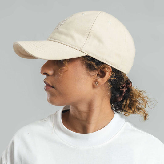 Beige Unisex Baseball cap with 3D Logo Embroidery