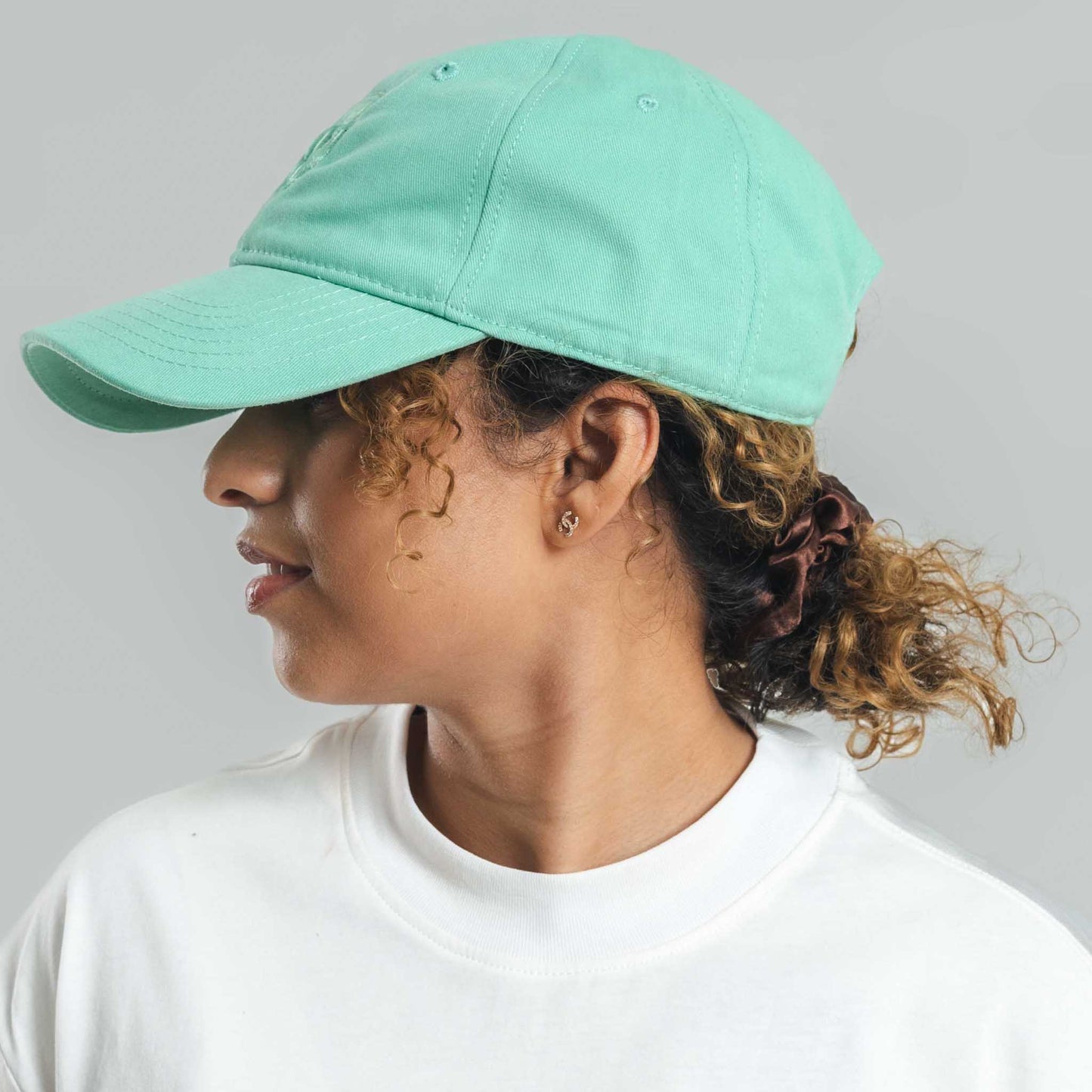 Caribbean Green Unisex Baseball cap with 3D Logo Embroidery