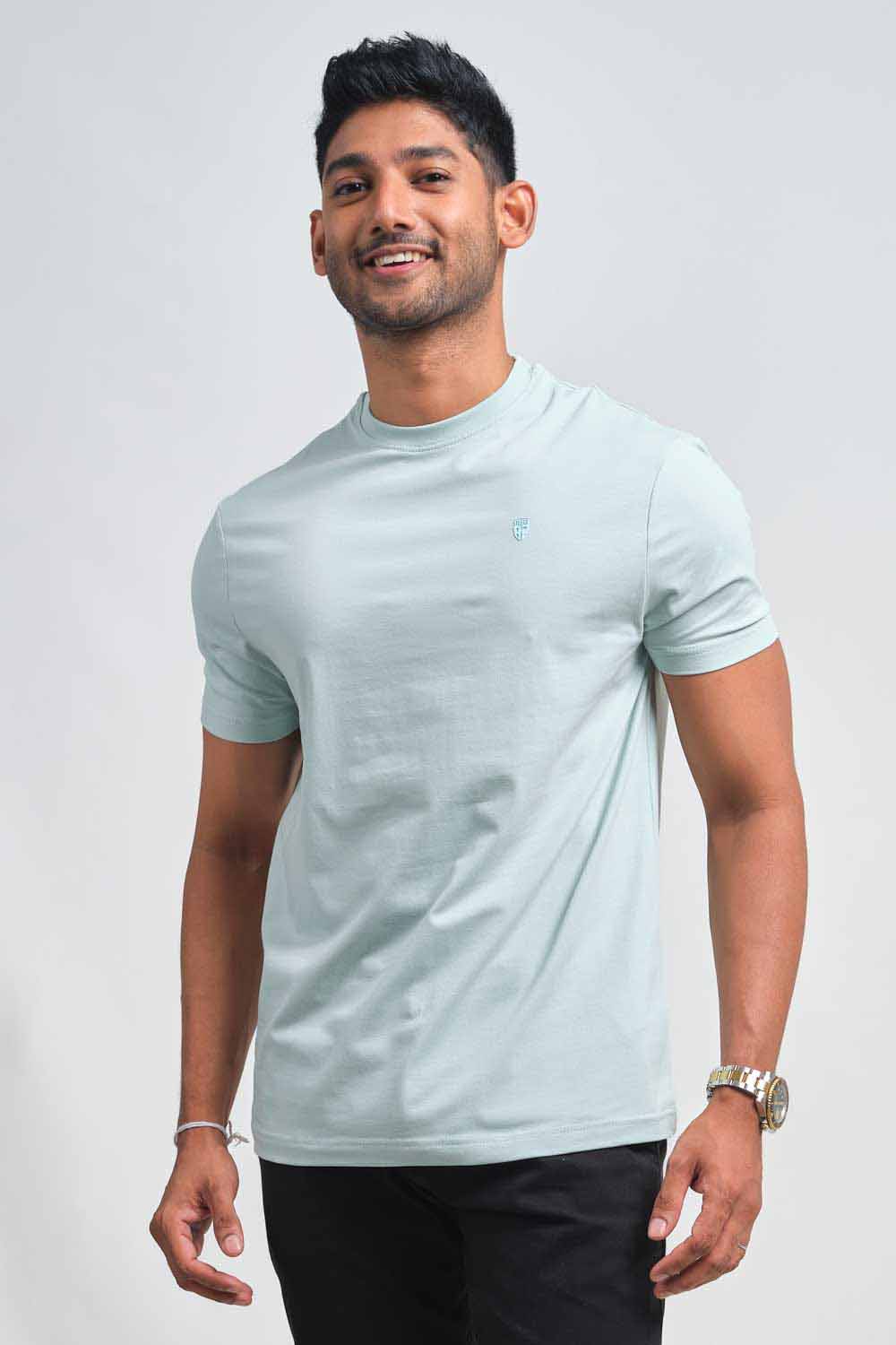 Plain 20 colors crew neck essential t-shirt