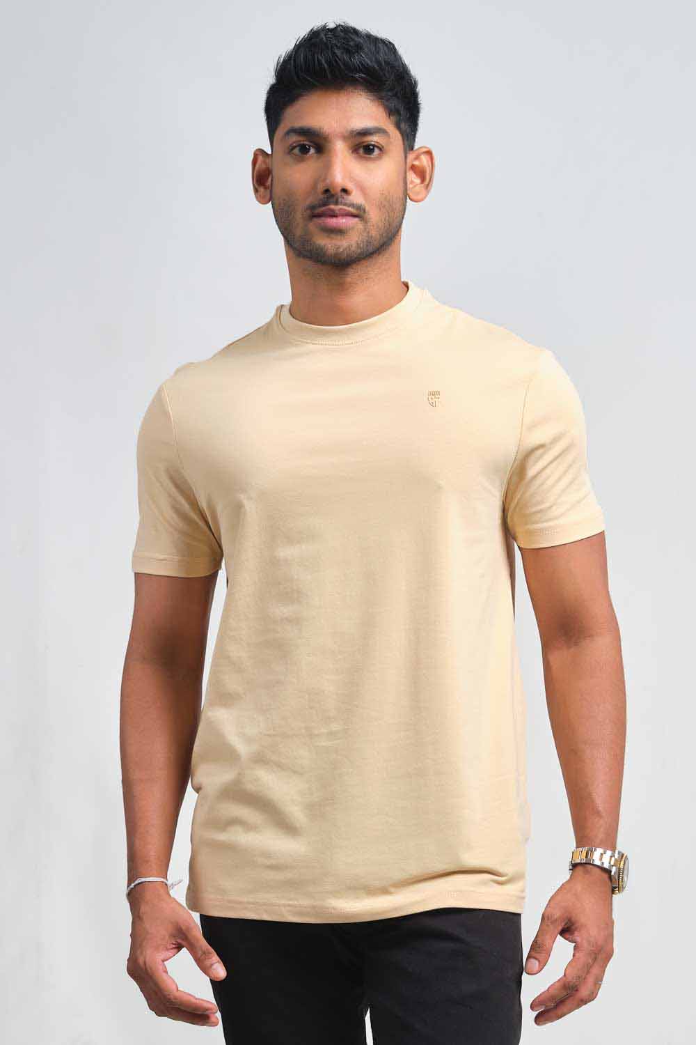 Plain 20 colors crew neck essential t-shirt