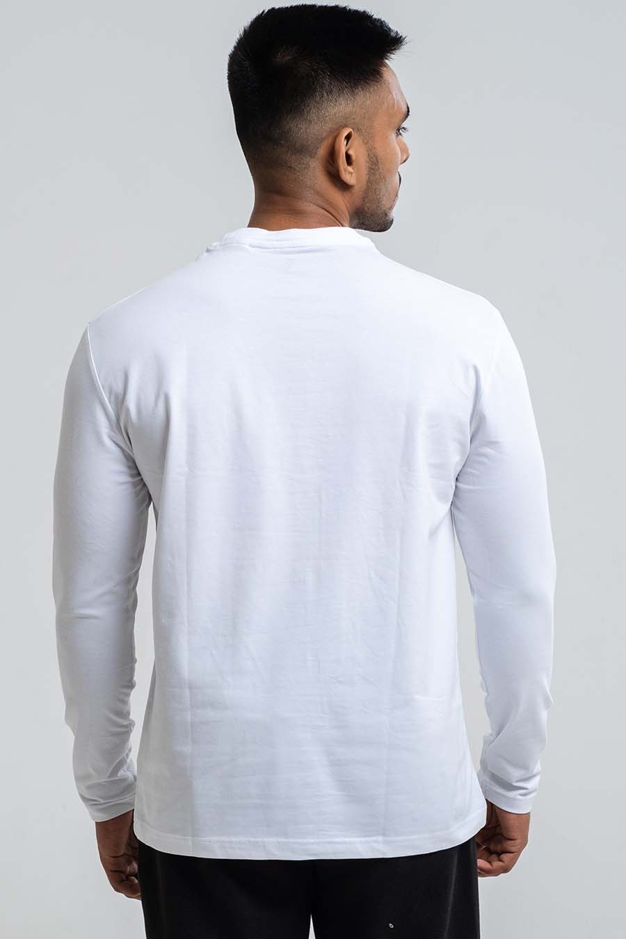 Longs steeve Plain staple color, solid lycra jersey T-shirt
