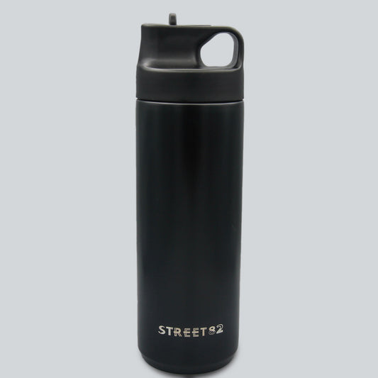 550ml leakproof stainless steel insulated vacuum flasks thermoses double wall sport fitness water bottle with straw