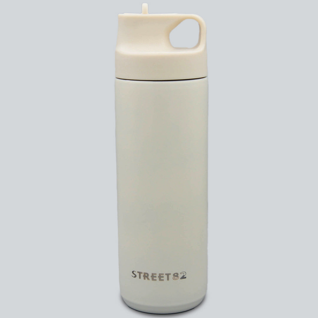 550ml leakproof stainless steel insulated vacuum flasks thermoses double wall sport fitness water bottle with straw