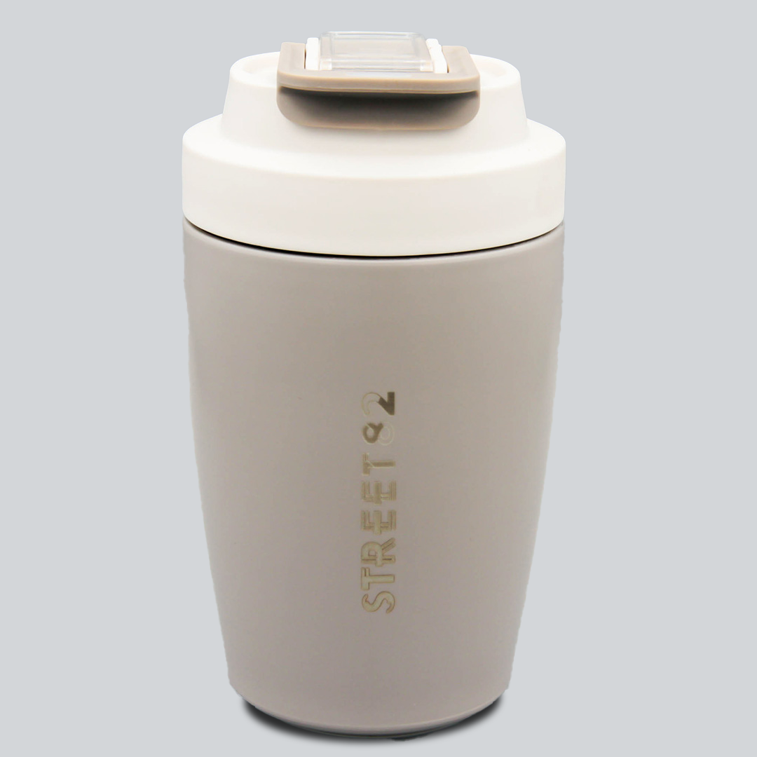 Stainless Steel Vacuum Flask with Straw Portable Travel Leakproof Thermos Cup