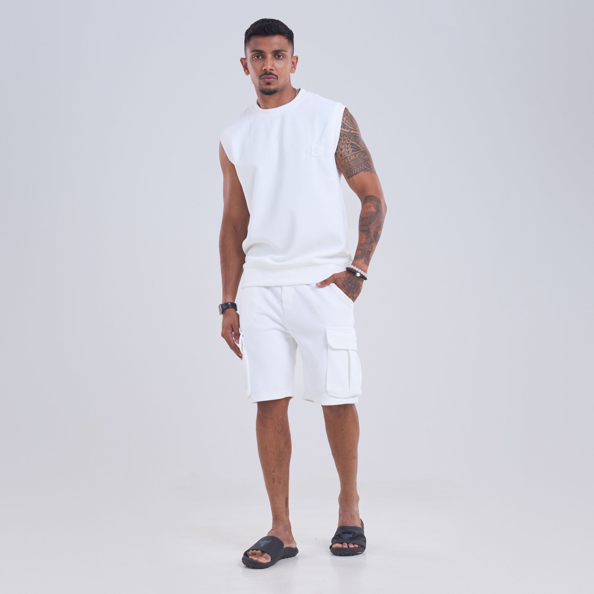 Co-ord set - Drawstring Cargo Shorts