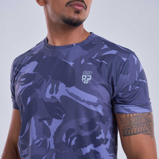 Mens sports casual tshirt- Camouflage Pattern
