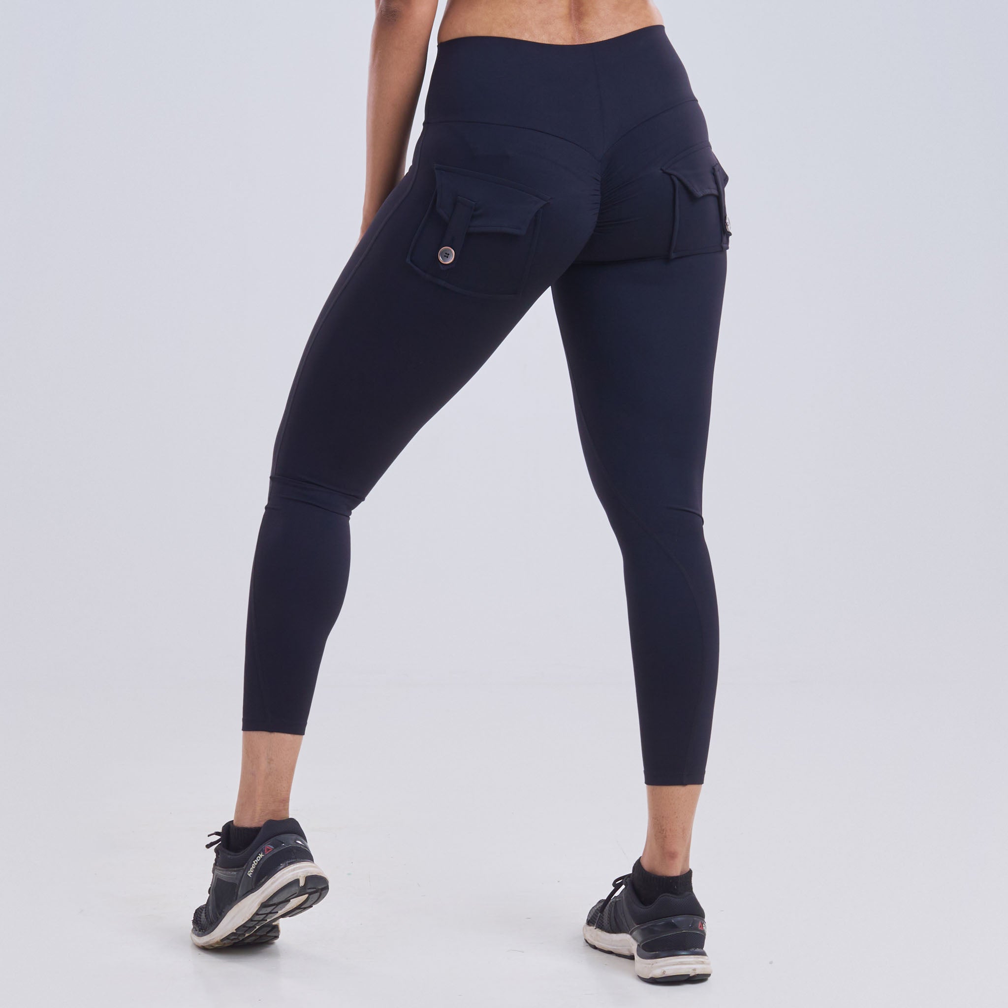 Ladies High Waist Scrunch Butt Pocket Legging