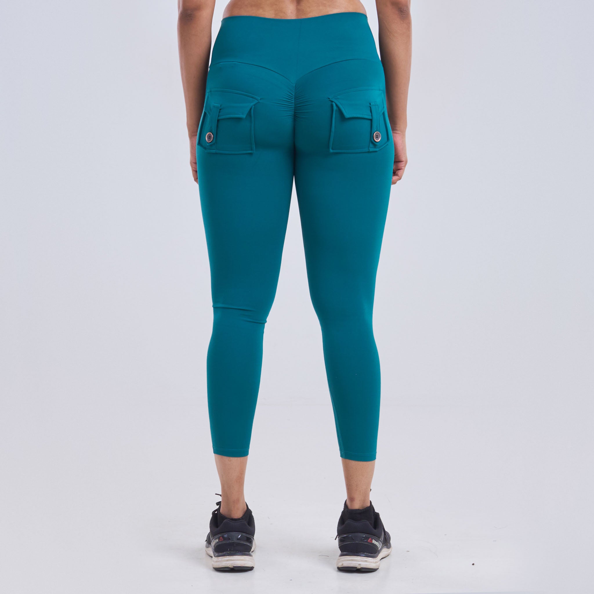 Ladies High Waist Scrunch Butt Pocket Legging