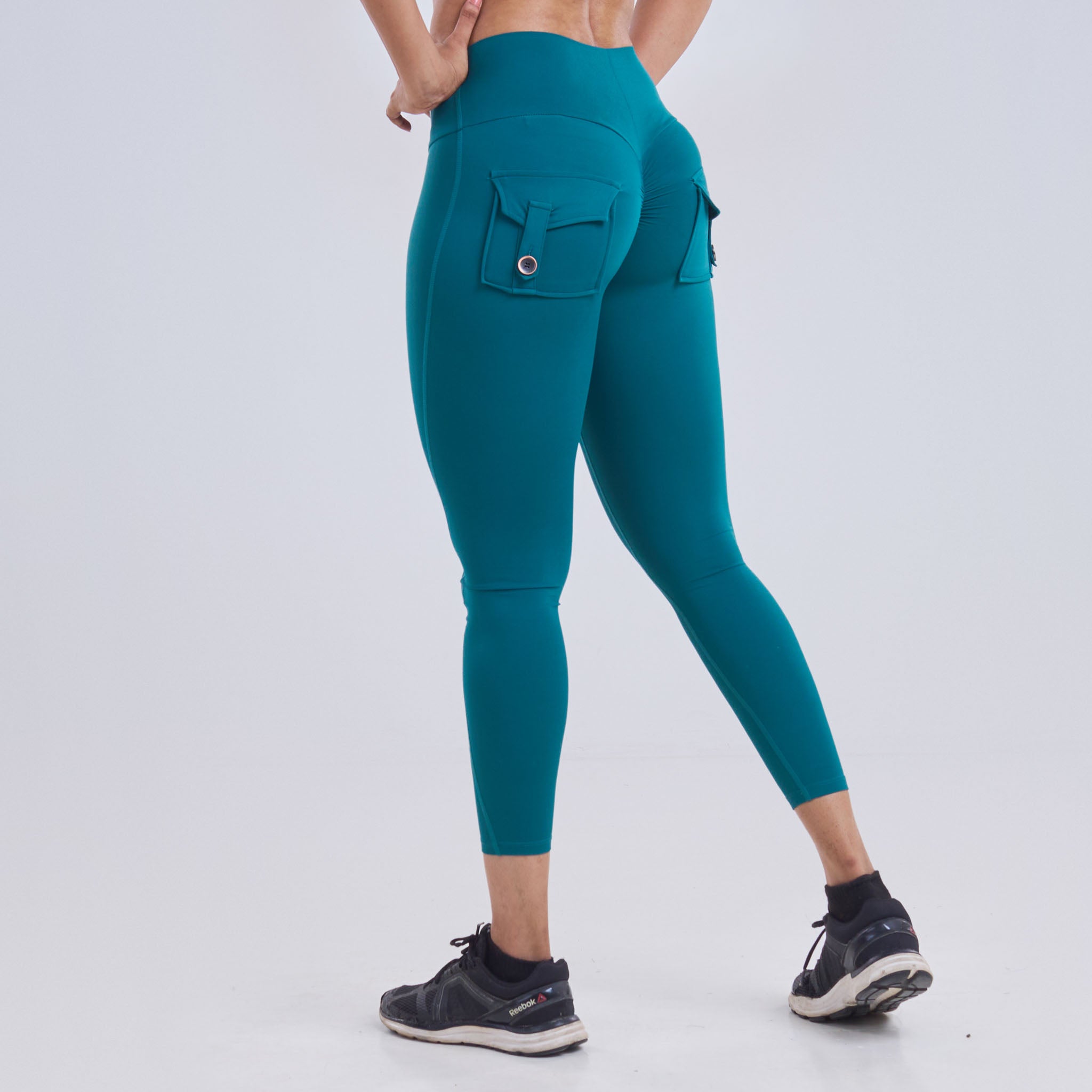 Ladies High Waist Scrunch Butt Pocket Legging