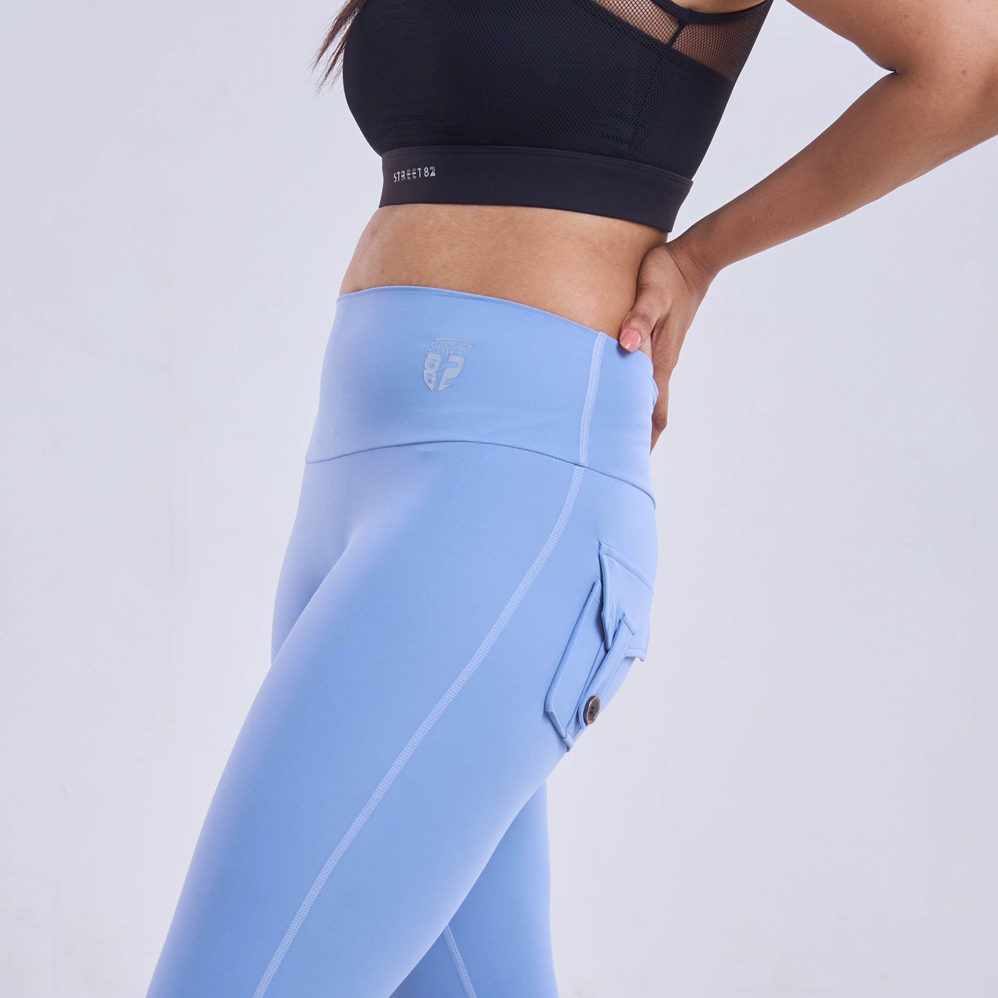 Ladies High Waist Scrunch Butt Pocket Legging