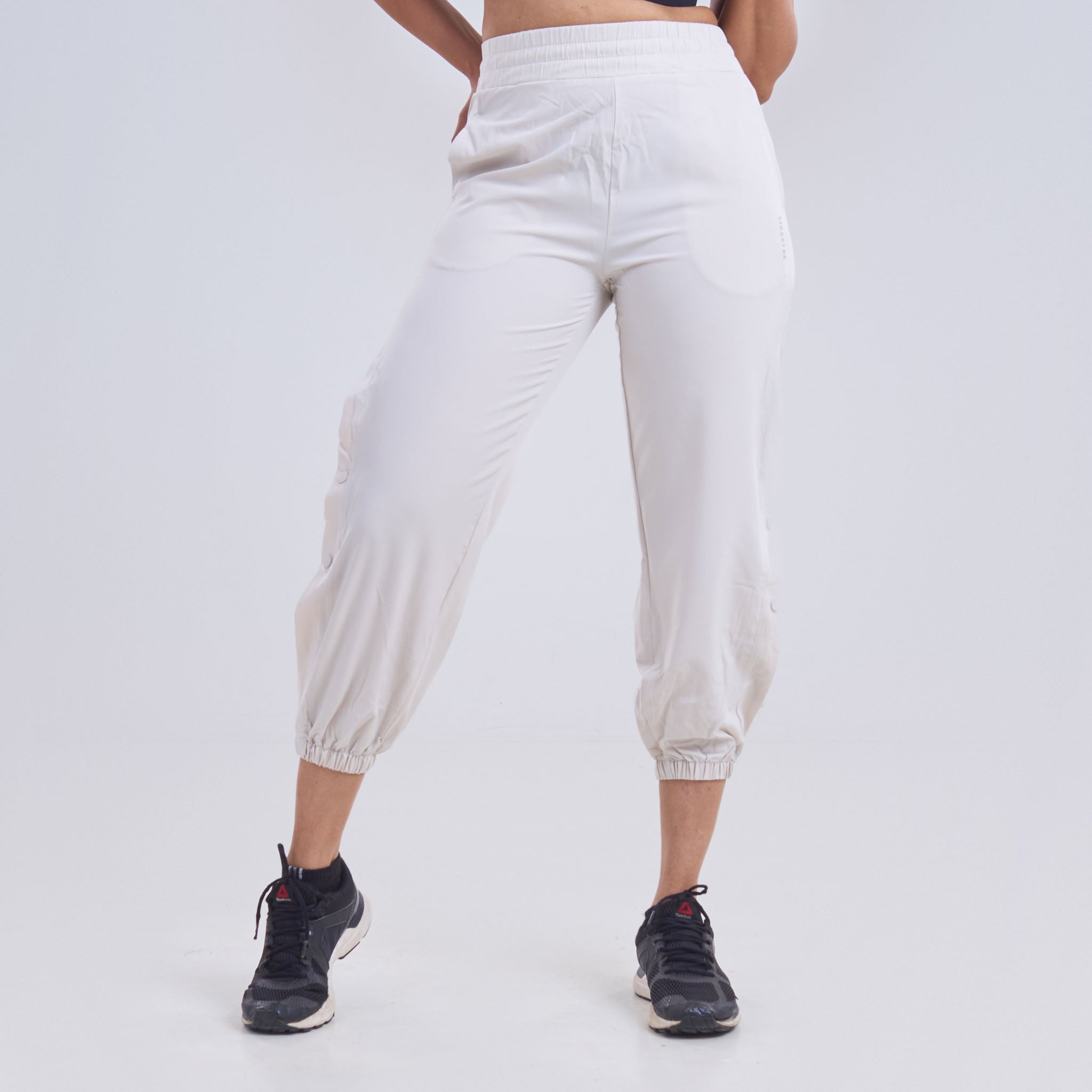 Ladies Jogger Pants with half side slit with buttons