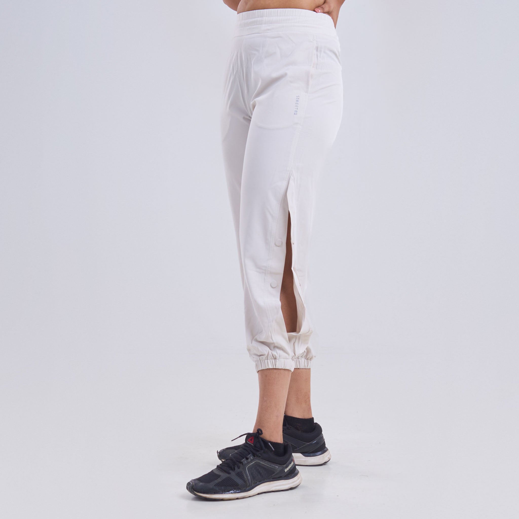 Ladies Jogger Pants with half side slit with buttons