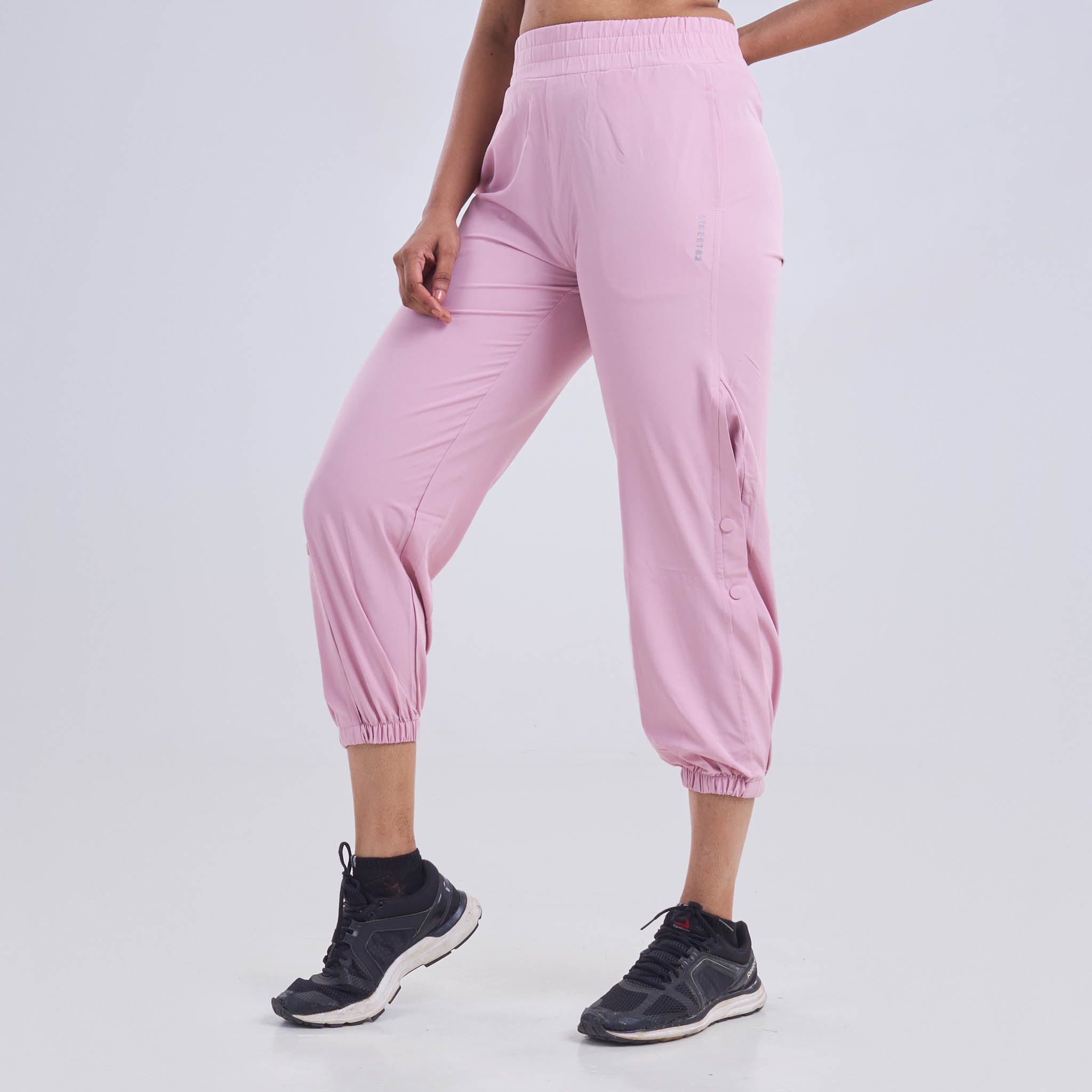 Ladies Jogger Pants with half side slit with buttons