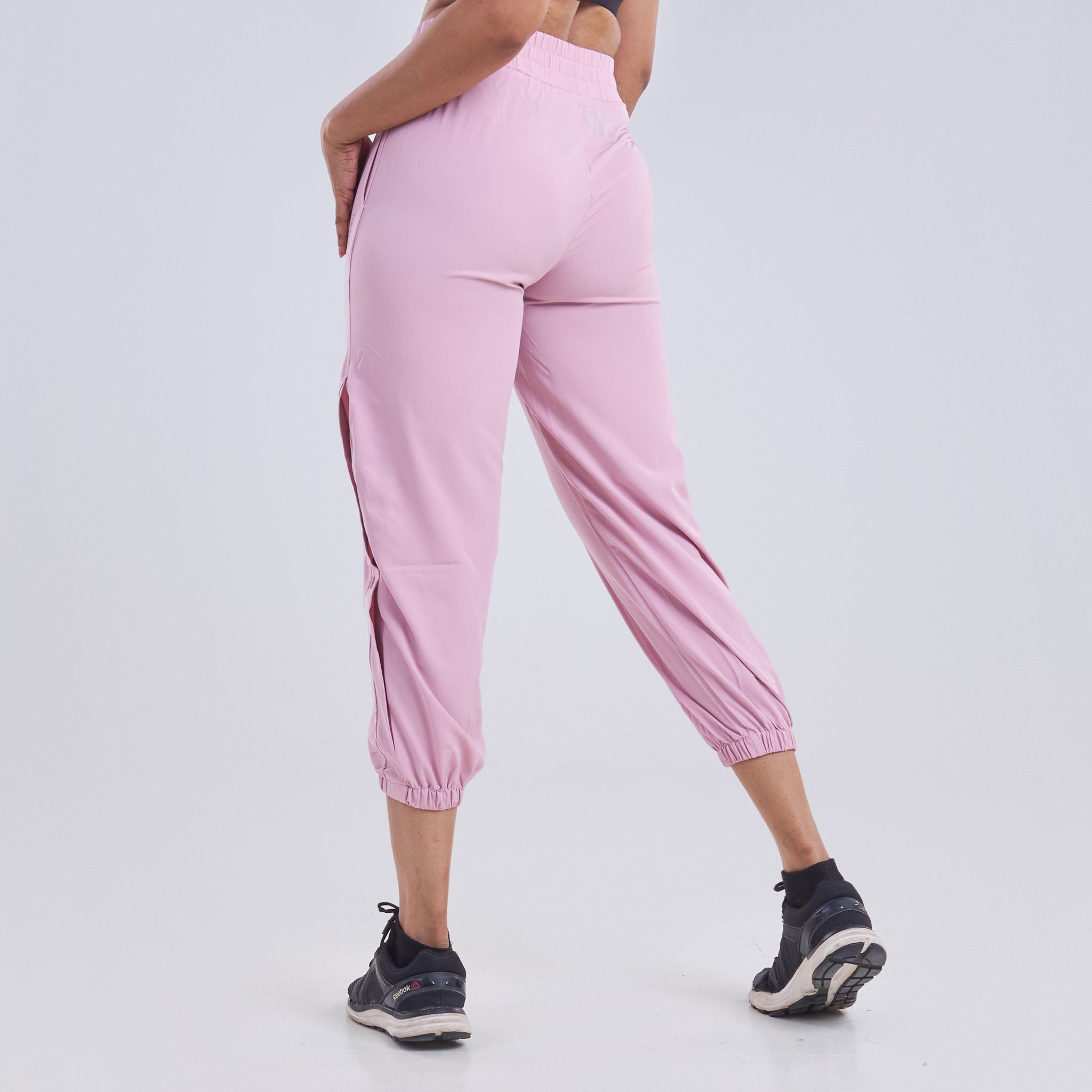 Ladies Jogger Pants with half side slit with buttons