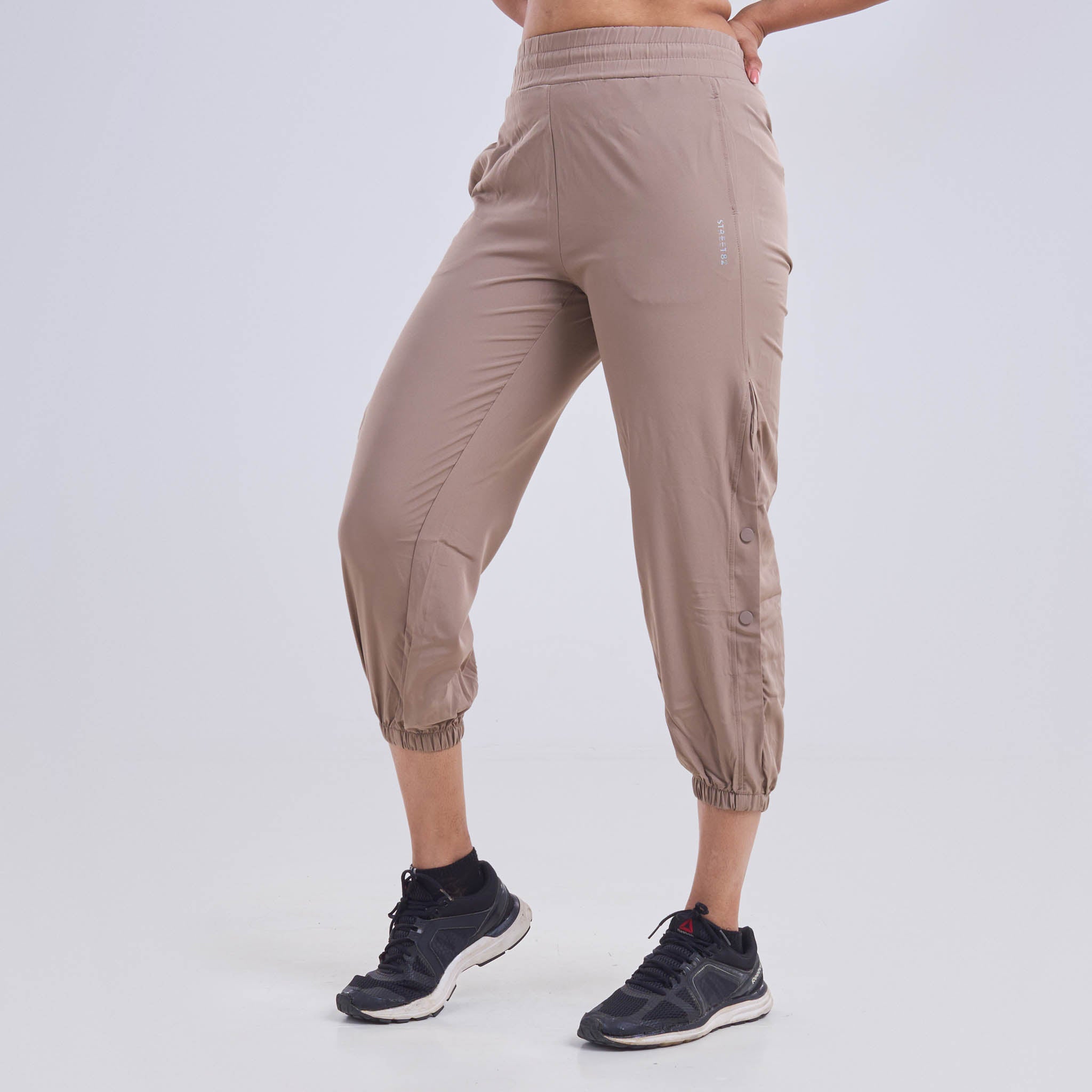 Ladies Jogger Pants with half side slit with buttons