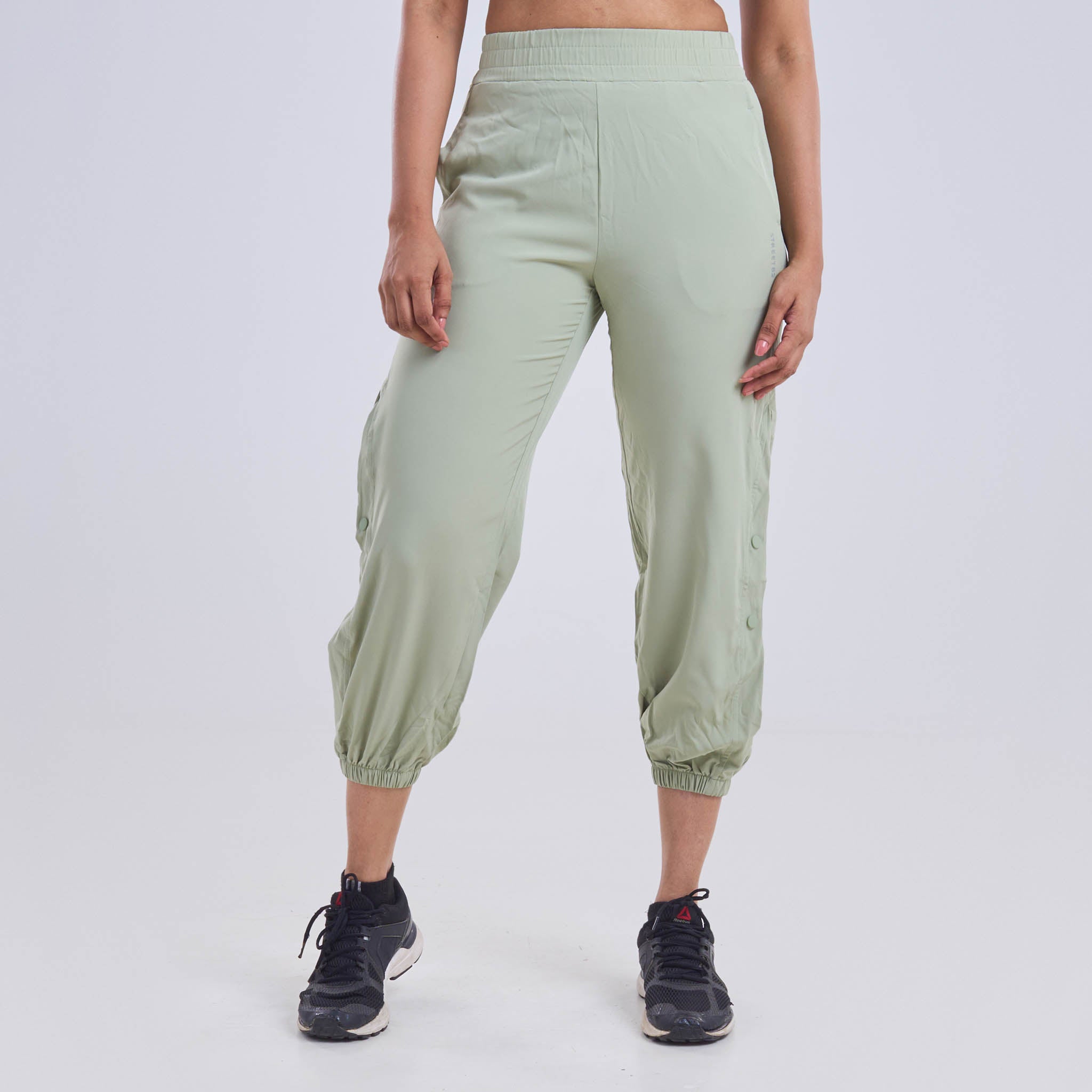 Ladies Jogger Pants with half side slit with buttons