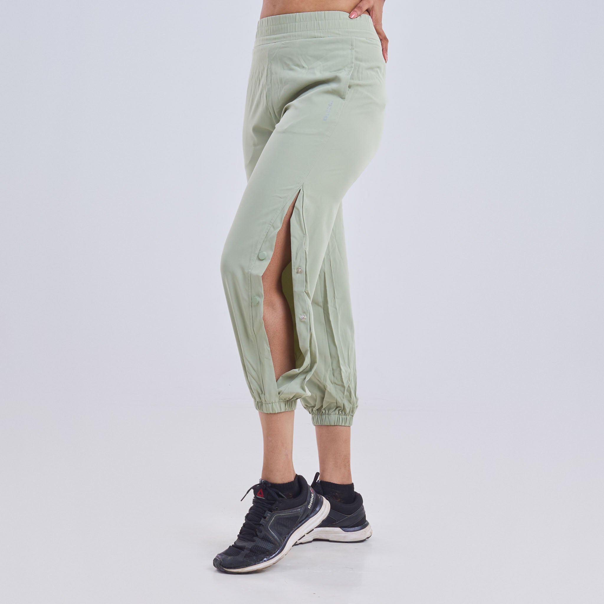 Ladies Jogger Pants with half side slit with buttons