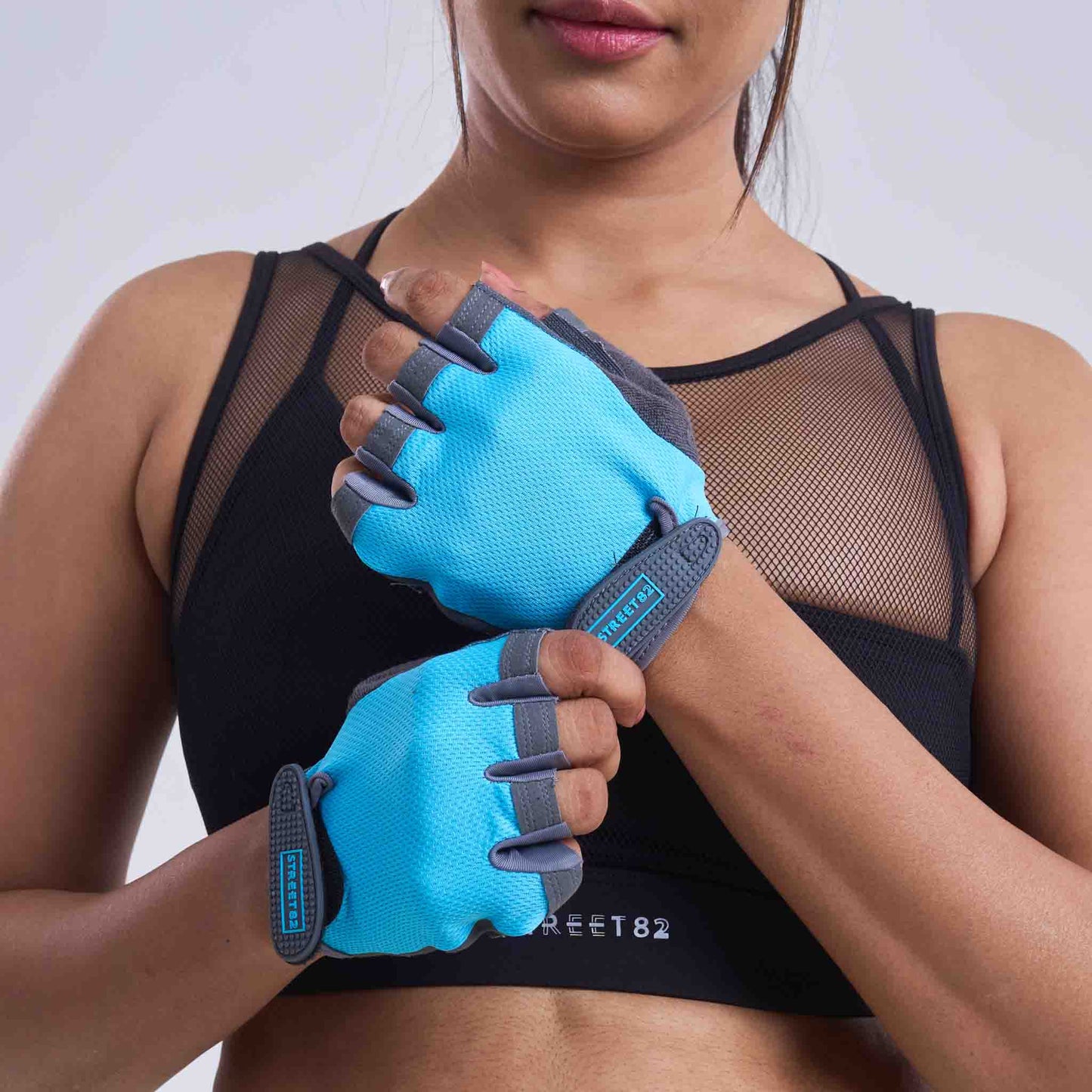Fitness Half Finger Sports Gloves for Women, Coloured Fourchettes