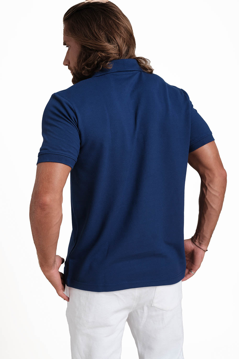 Polo plain in 12 color T-shirts with Front Embroidery, Solid pique fabric