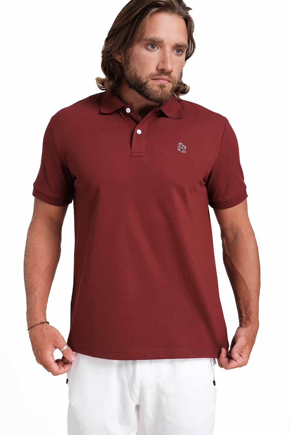 Polo plain in 12 color T-shirts with Front Embroidery, Solid pique fabric