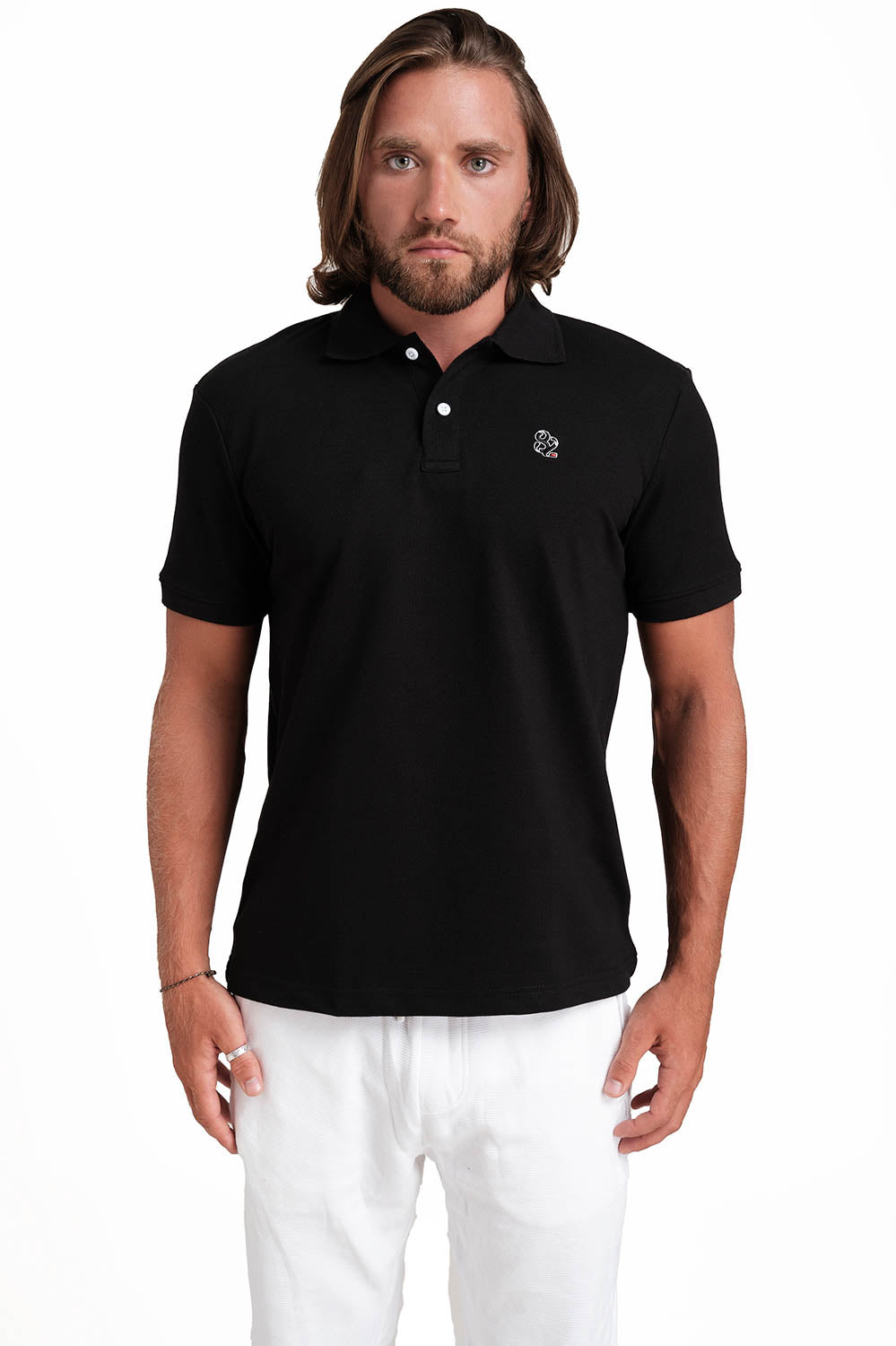 Polo plain in 12 color T-shirts with Front Embroidery, Solid pique fabric