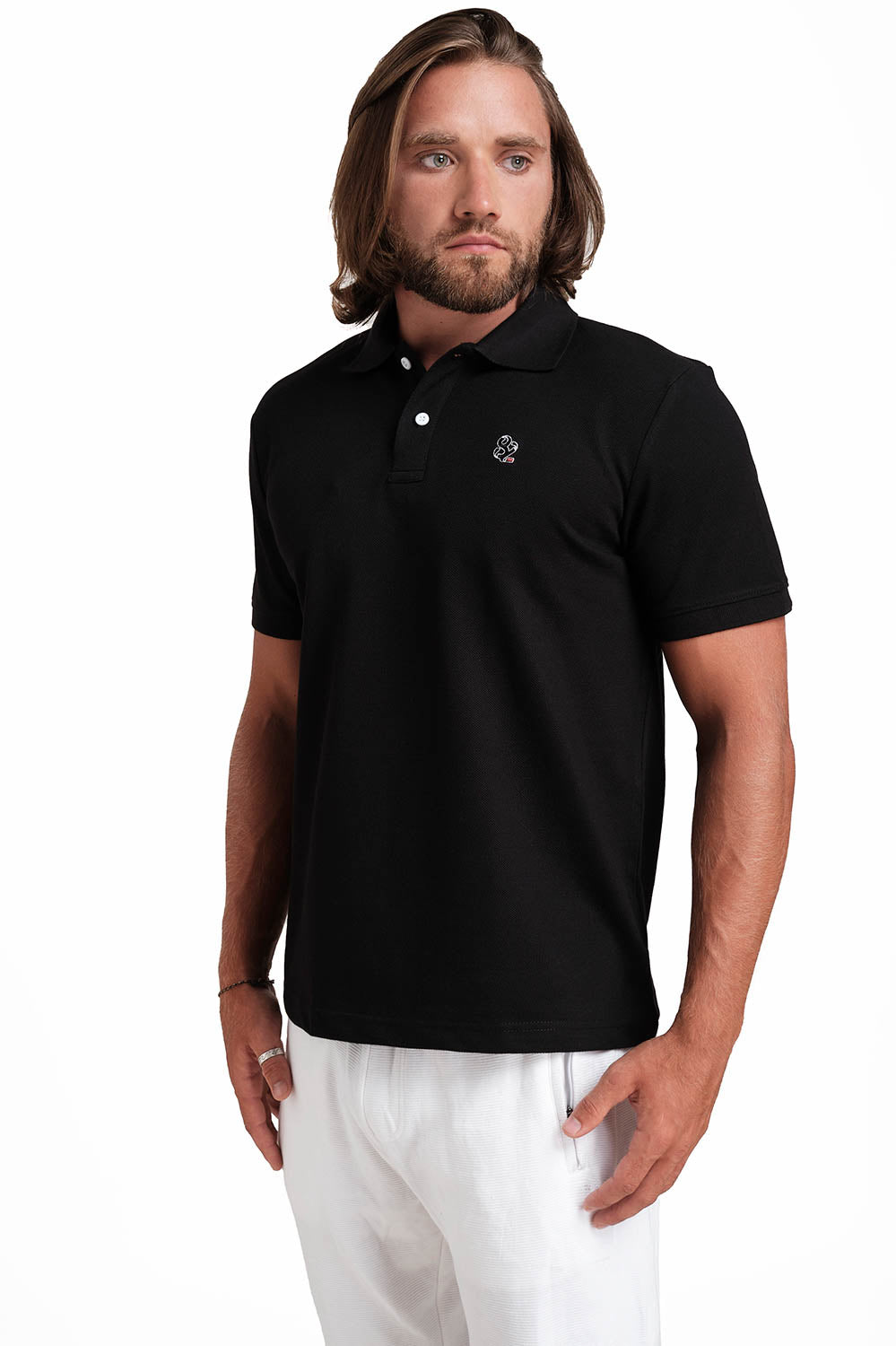 Polo plain in 12 color T-shirts with Front Embroidery, Solid pique fabric