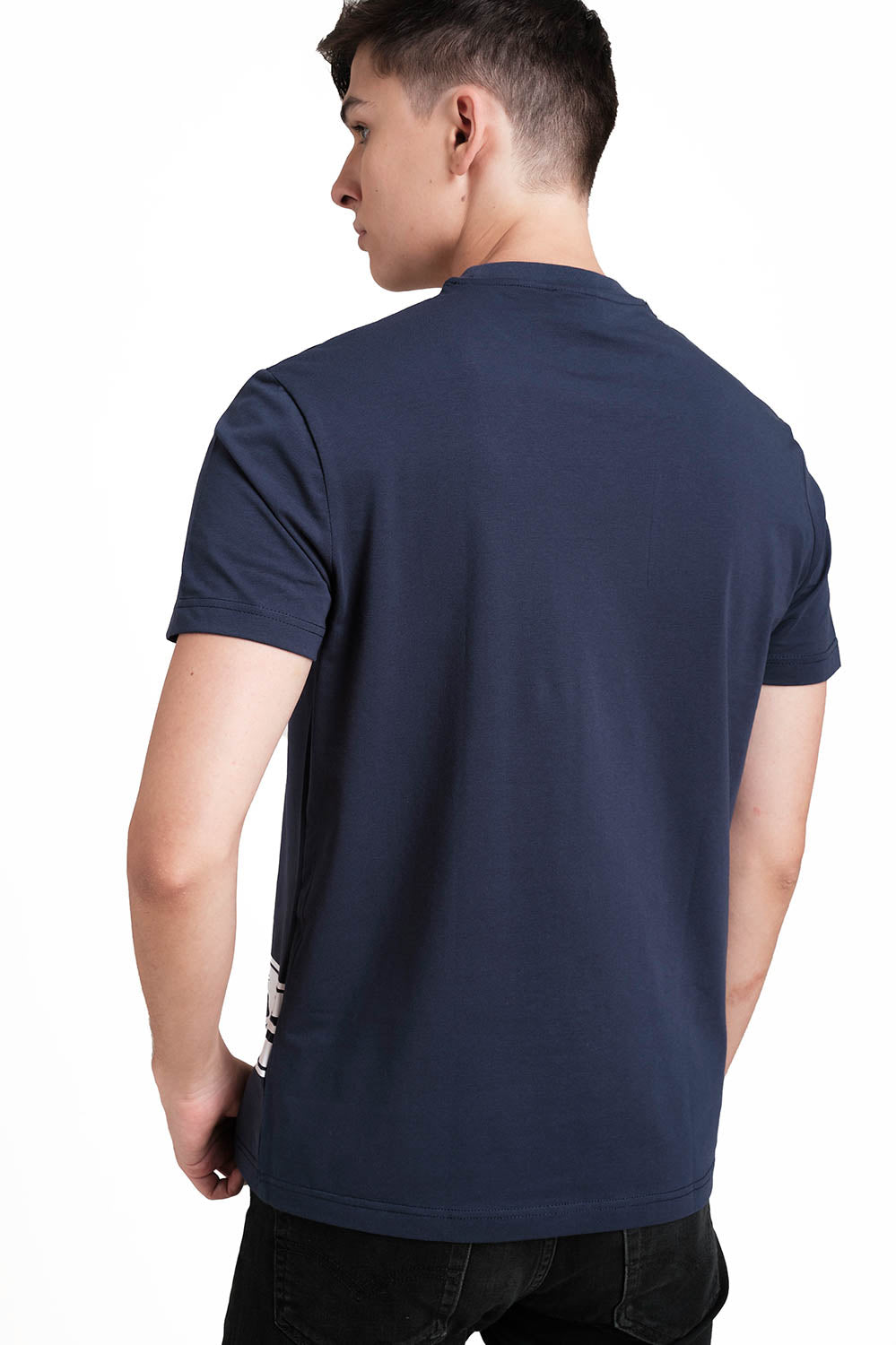 SOLID SINGLE JERSEY T-shirt, Front bottom Rubber Print.